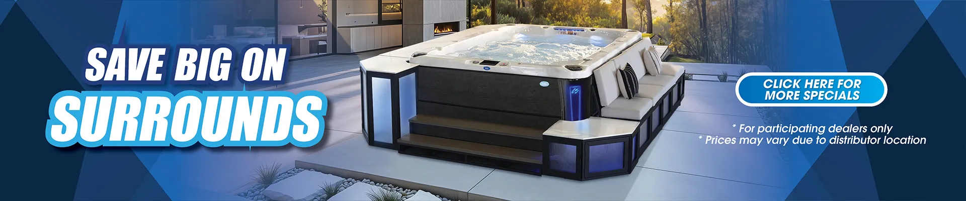 Calspas hot tub being used in a family setting - Lakeland